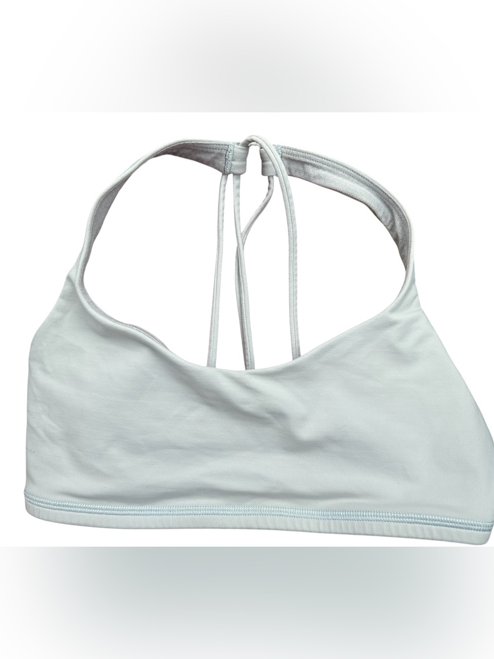 Lululemon Free to Be Sports Bra Strappy Light Blue Yoga Active Women's Sz 6 - Picture 7 of 10